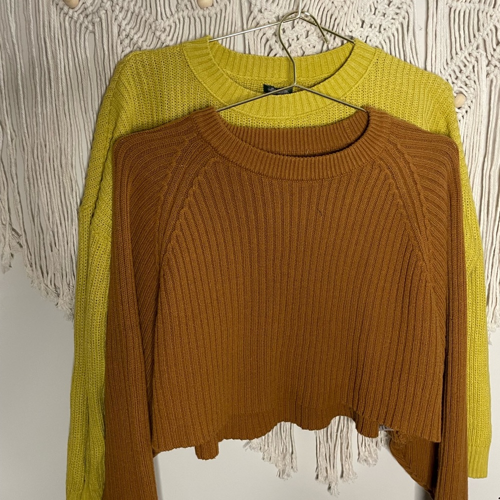 2-pack xl cropped sweaters